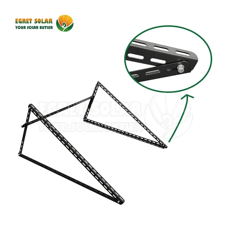 Реттелетін бұрыштарды бүктеу Solar Tripod монтаждау жүйесі
